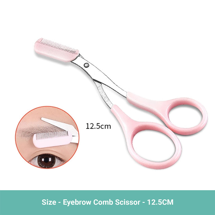 Lebeau 10 In 1 Eyebrow Razor Set Beauty Tool Eyelash Curler Hair Scissors Comb