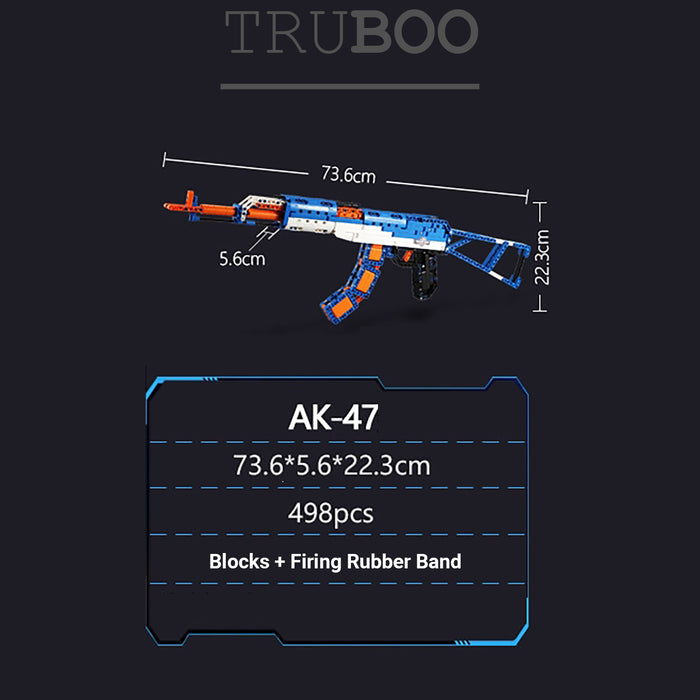 Truboo Building Blocks Gun Toy Kids Bricks Adult Army DIY Model AK-47 MP5 M4A1