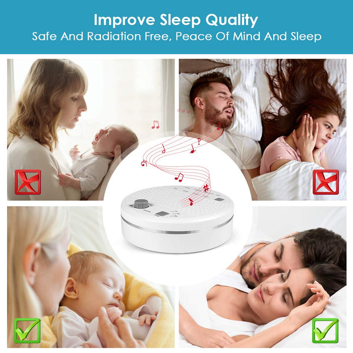 Kartech White Noise Sleep Machine Baby Sound Generator Therapy Relax Nature Aid