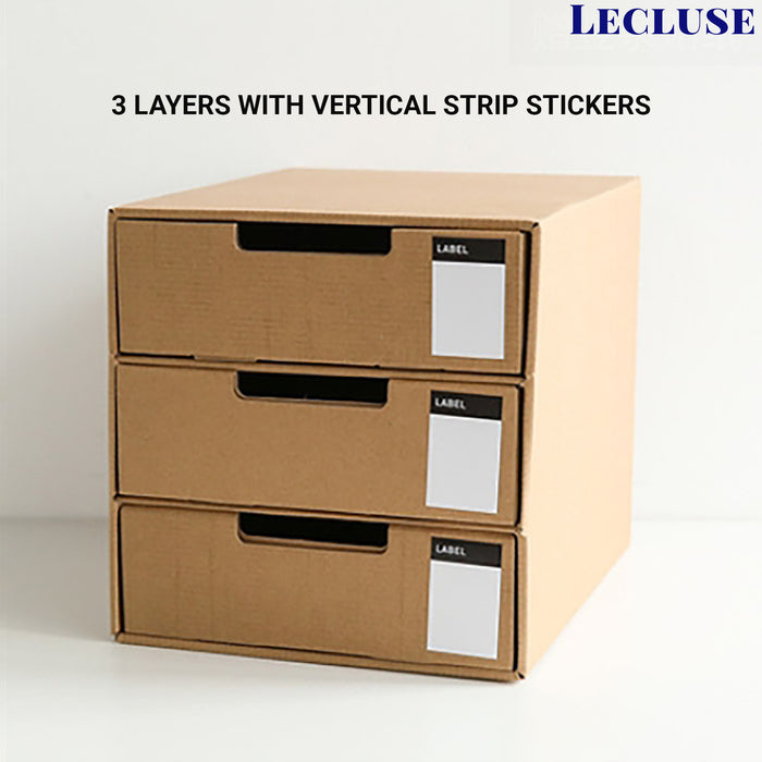 Lecluse Desk Storage Box Organiser Drawer Files Documents Cabinet DIY A4 Size