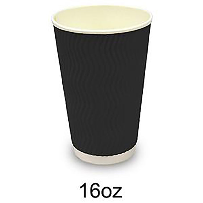 Coffee Cups Disposable Paper 4oz 8oz 12oz 16oz Triple Wall Drink Water Takeaway - Simply Homeware
