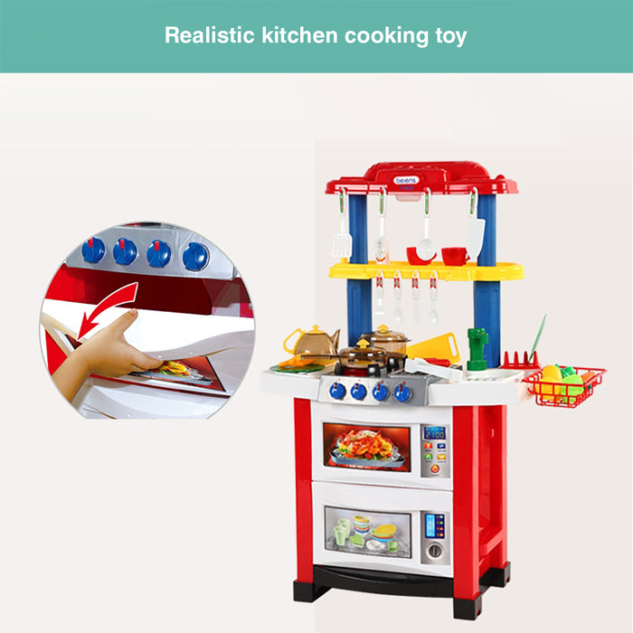 Truboo Kids Kitchen Set Cooking Toys Children Pretend Play Cookware With Music