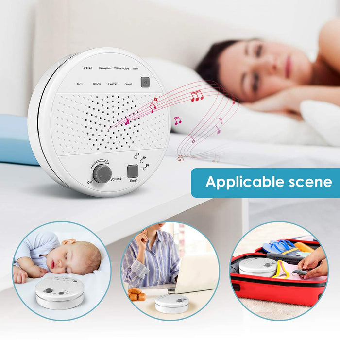 Kartech White Noise Sleep Machine Baby Sound Generator Therapy Relax Nature Aid