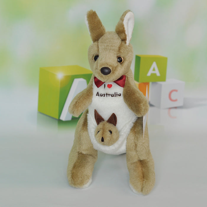 Kangaroo Stuffed Soft Plush Toys Gift Souvenir Kids Baby Animal Dolls Australian