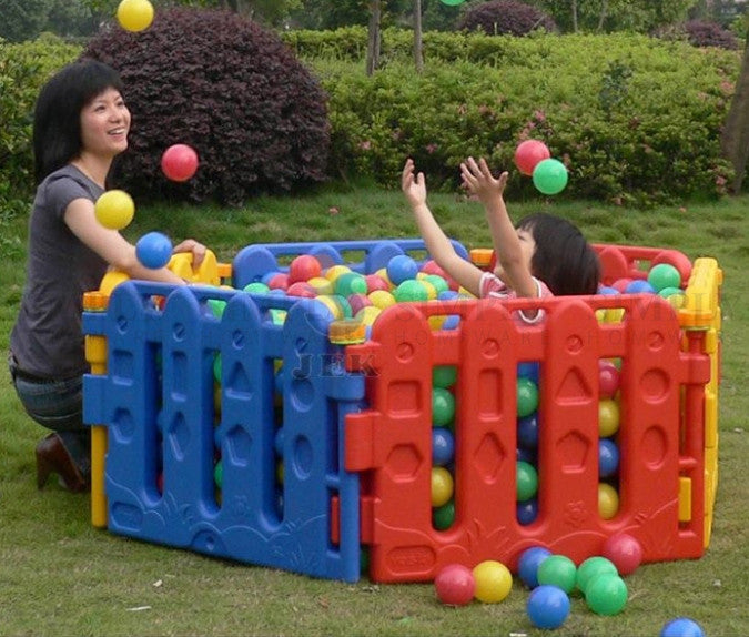 Baby Playpen Toddler Child Kids Play Pen Plastic Pit Fence Outdoor Fun 6 Panels - Simply Homeware
