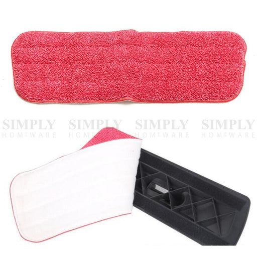 Spray Mop Pads Replacement Refill Microfibre Cloth Floor Microfiber Cleaning Red - Simply Homeware