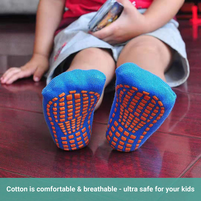 Truboo Kids Socks Non Slip Grip Baby Skid Girl Boy Bulk Trampoline Toddler Pairs