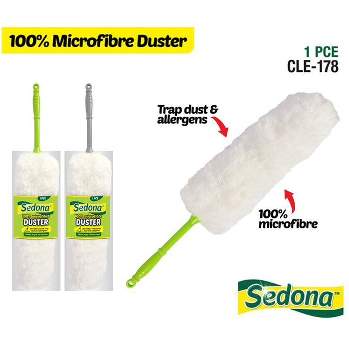 Microfibre Chenille Duster 100% Microfiber Blinds Extendable Washable Removable