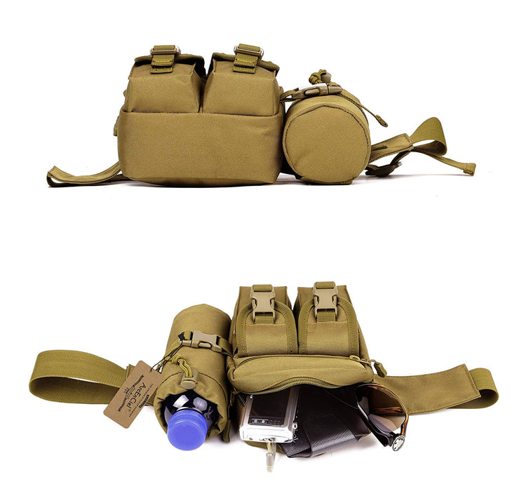 Tactical Waist Bag Belt Military Fanny Pack Pouches Buckle Men Bum Utility Black