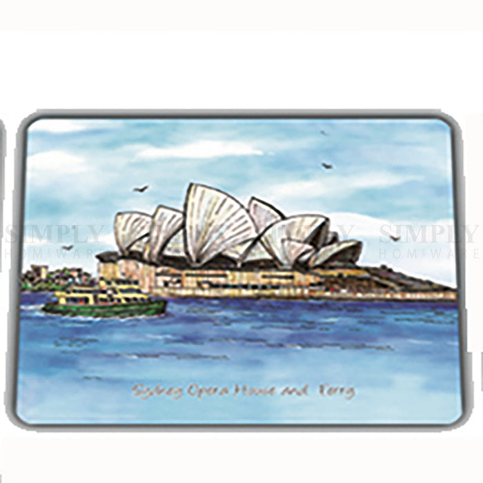 Australian Souvenirs Artistic Souvenir Wooden Coasters Gift Box Set of 6 Aussie - Simply Homeware
