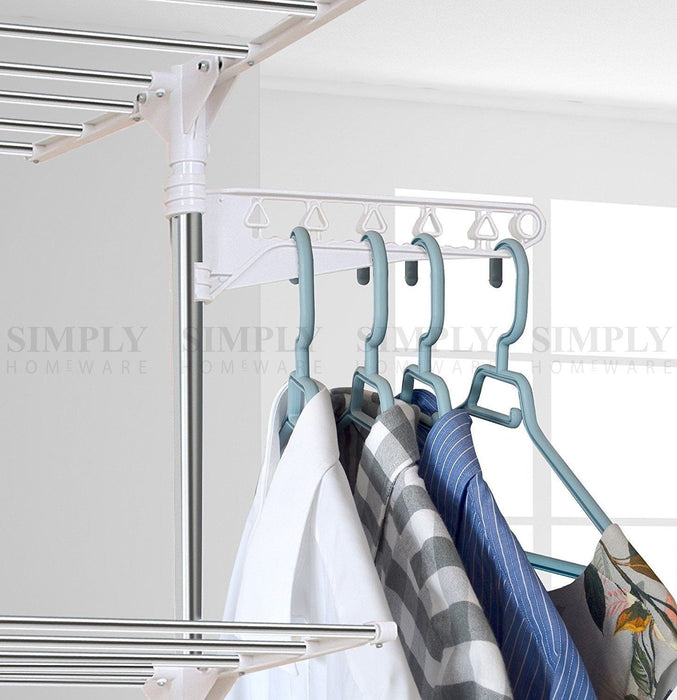 Clothes Line Airer Rack Indoor 3 Tier Steel 20m Drying Space Foldable Portable - Simply Homeware