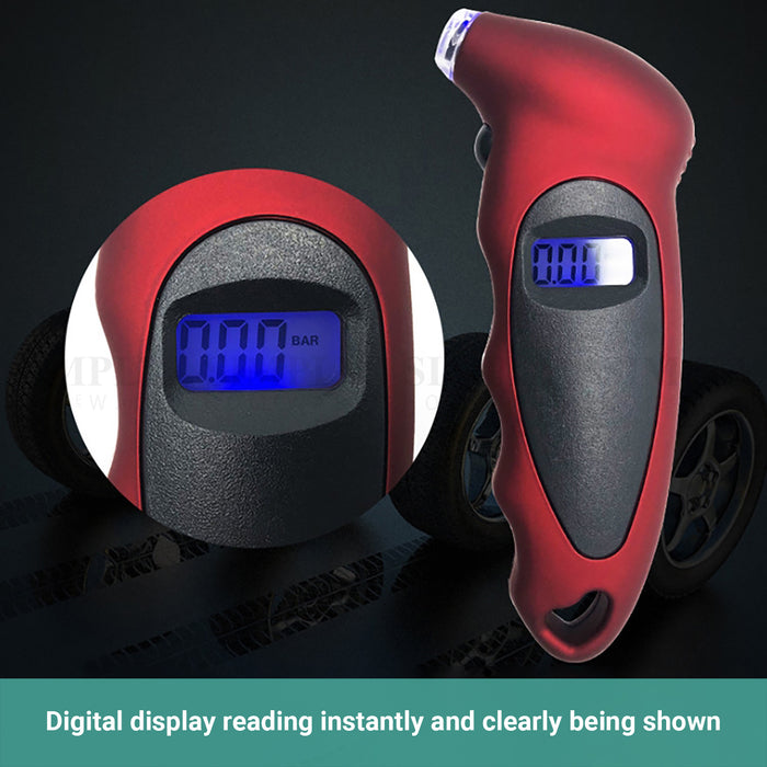 Kartech Tyre Pressure Gauge Digital Instant Read Car Bicycle Monitoring System
