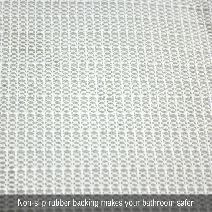 Microfibre Bath Mat Set Non Slip Rug Bathmat Toilet Shower Bathroom Anti Contour