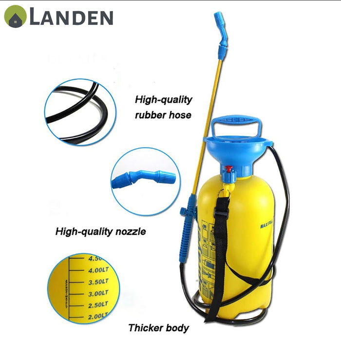 Landen High Pressure Sprayer Garden Water Chemical Pump Bottle Portable 3/5/8L