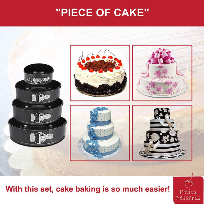 Wasel Cake Tins Set Springform Pan Baking Round Non Stick Tray Bakeware Mold Dee