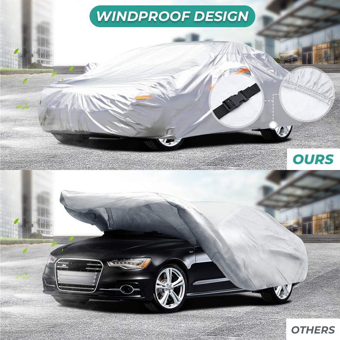 Oxford Cloth Car Cover Hatchback Lightweight Waterproof Dust Hail Universal S