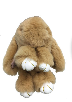 Faux Fur Bunny Fluffy Rabbit Plush Toy Keyring chain Bag Charm Pendant Handbag