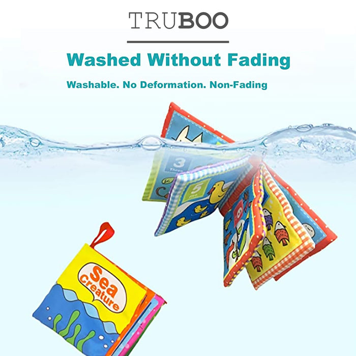 Truboo Baby Cloth Books 6Pcs Set Infant Toddler Soft Early Educational Toys