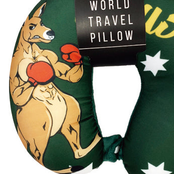 2x Australian Souvenirs Travel Neck Pillow Plane Airplane U Shape Washable Gift