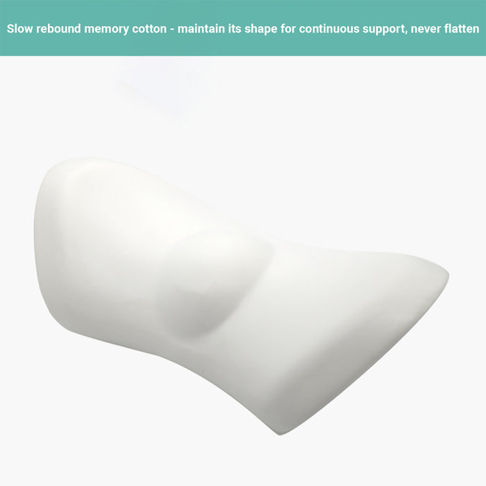 Lecluse Memory Foam Lumbar Back Pillow Waist Support Cushion Car Seat Cationic