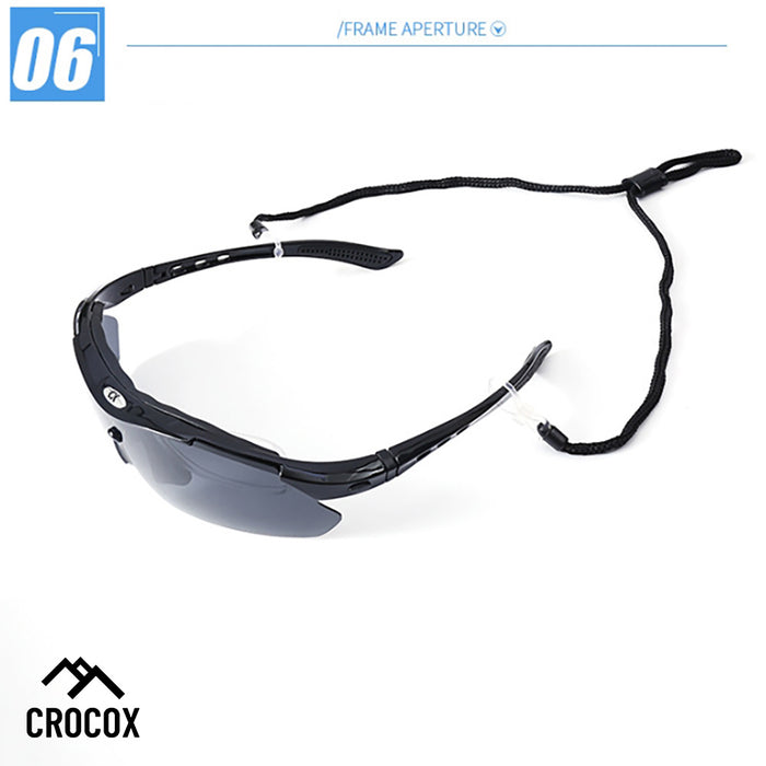 Crocox Sport Polarized Sunglasses Cycling Fishing Running Golf Driving Mens UV