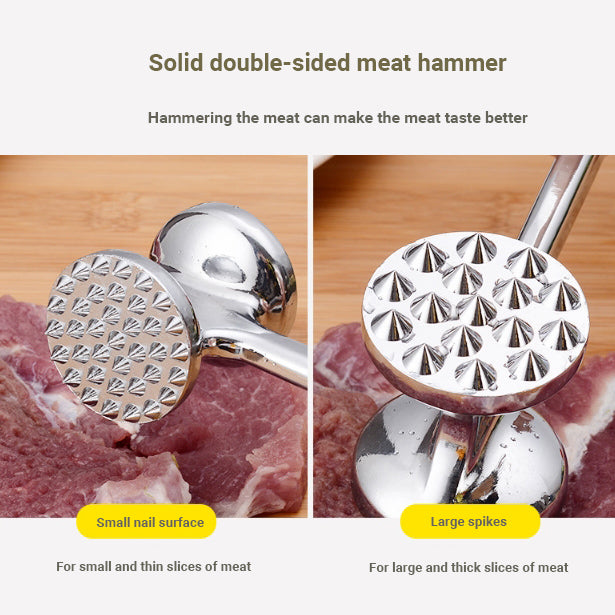 Lecluse Meat Hammer Apple Cutter Peeler Zinc Alloy Construction Meat Tenderizer