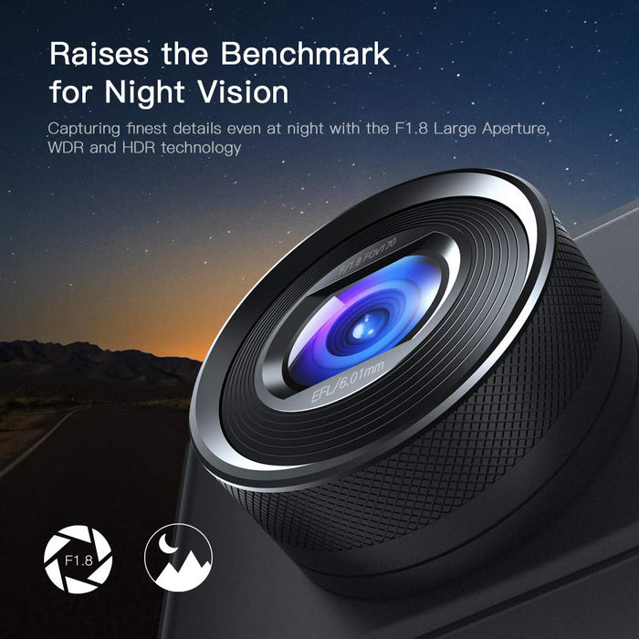 Kartech Dash Camera 1080p Front Car DVR Recorder Video Lens Night Vision Cam 170