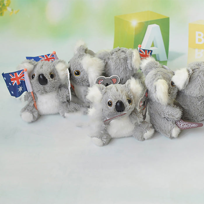 3x Australian Souvenir Kangaroo Koala Mini Plush Toy Stuffed Kids Gift Aussie AU