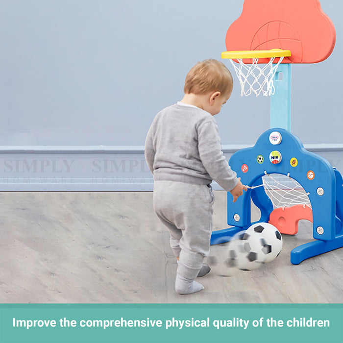 Truboo Kids Basketball Hoop 3 In 1 Sports Stand Activity Centre Adjustable