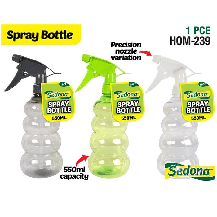 Spray Bottle Bulk 550mL Clear Coloured Perfume Plastic PVC Atomizer 24pcs 48pcs