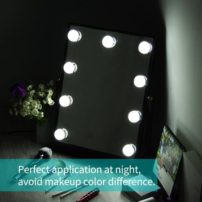 Kartech Hollywood Makeup Mirror With Light LED Bulbs Vanity Beauty Frameless 360