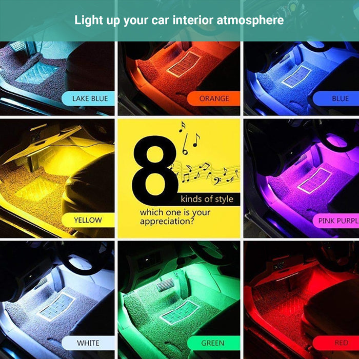 Kartech Car Interior Lights LED Wireless Decorative Music Strip Atmosphere Bar