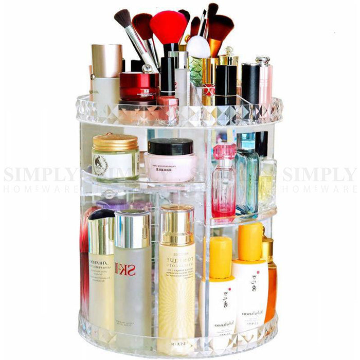 Jewellery Display Stand Acrylic Earring Necklace Ring Storage Holder Rack Clear - Simply Homeware