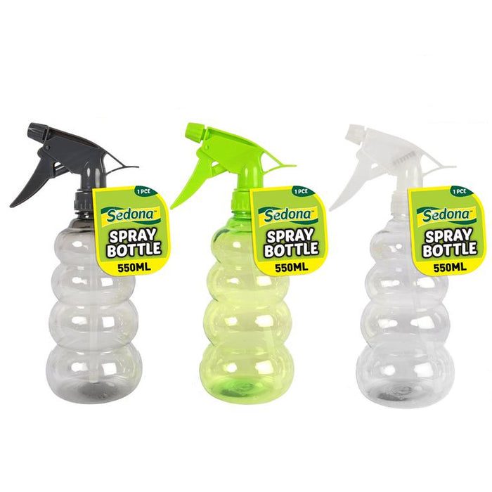 Spray Bottle Bulk 550mL Clear Coloured Perfume Plastic PVC Atomizer 24pcs 48pcs