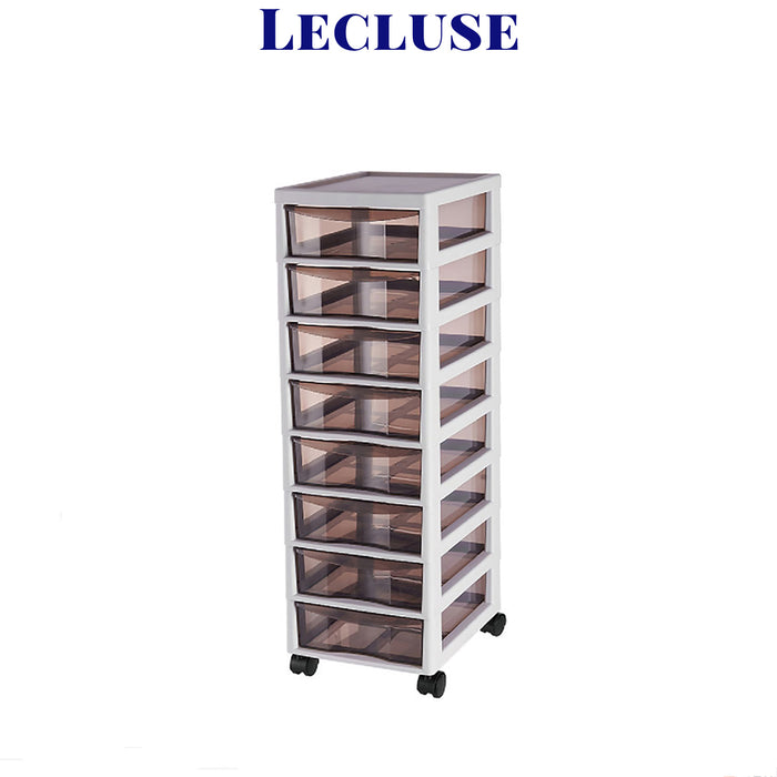 Lecluse Rolling Storage Cart 4/6/8 Drawer Units Office Desk Organizer Cabinet