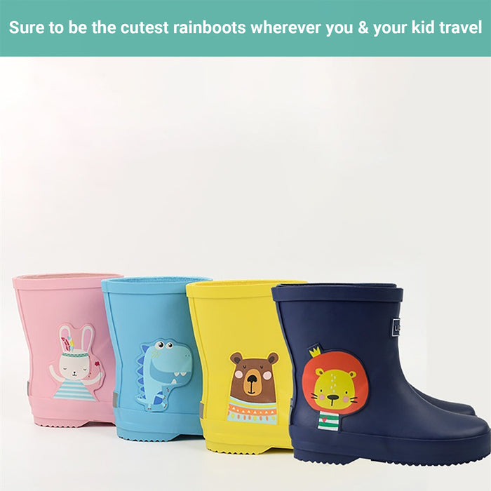 Truboo Kids Rain Boots Toddler Rubber Shoes Children Gumboots Waterproof