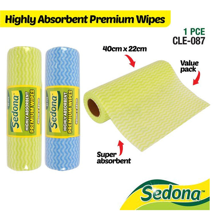 Perforated Wipes Bulk High Absorbent Premium Wipe 40x22cm Antibacterial 36pcs