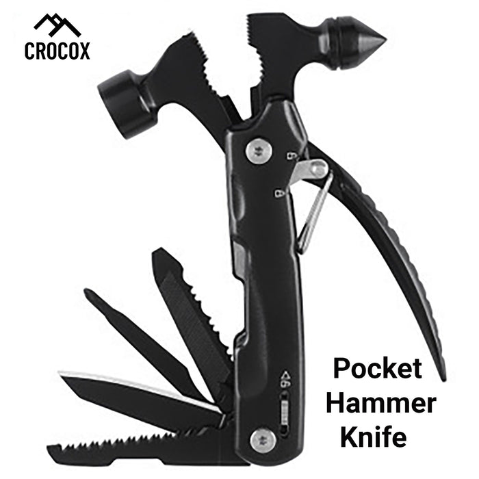 Crocox Mini EDC Folding Knife Utility Set Pocket Survival Tools Hunting Tactical