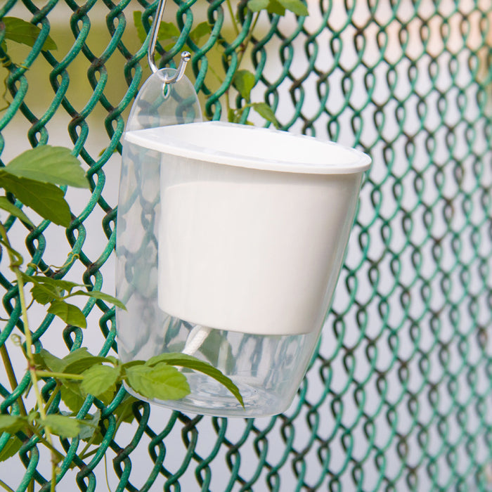 Landen Self Watering Planter Hanging Wall Flower Pot Plastic Garden Box Indoor
