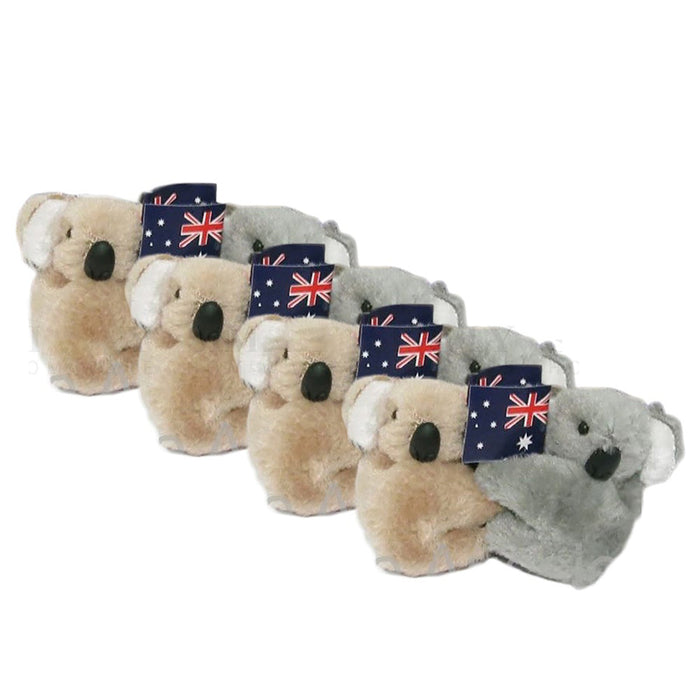 24x Australian Souvenirs Bulk Kangaroo Koala Clip Ons Keyrings Flag Aussie Grey
