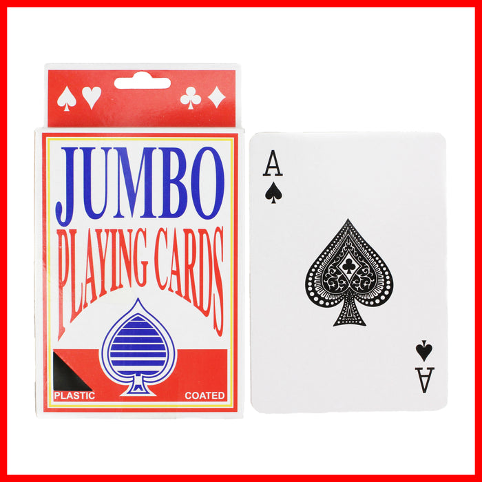 Jumbo Playing Cards Large Decks Premium Deck of Card Games Giant Plastic Coated