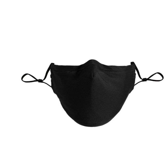 Lecluse Cotton Face Mask Windproof Dustproof Sunscreen Adjustable Ear Strap Insertable Filter Washable Cotton Black Mask