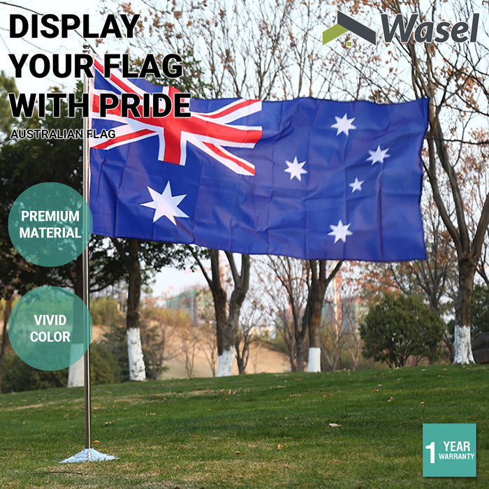 Wasel Australian Flag Large Premium Country Banner Stand Base Formal Indoor