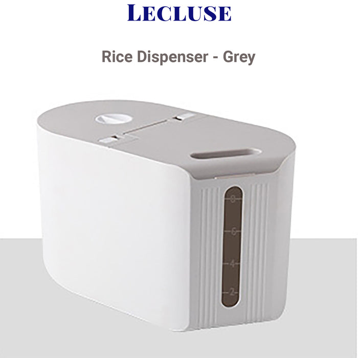 Lecluse Rice Dispenser Cereal Storage Box Spaghetti Noodle Container Sealed