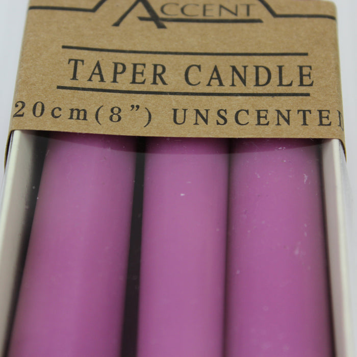 Tapered Candles Taper Dinner Candle Bulk Coloured Unscented Wicca Pagan 6/8 Pack