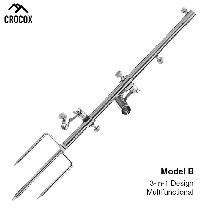 Crocox Fishing Rod Holders Ground Stand Trident Wall Boat G Clamp On Rack Rest