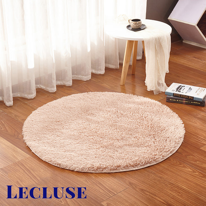 Lecluse Rugs Round Shaggy Floor Carpets Extra Large Lounge Couch Non Slip Area