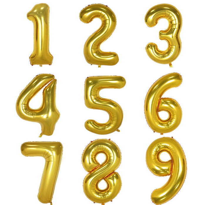 Balloons Numbers Letters Bulk Foil Party Birthday Anniversary Wedding Helium 1 2
