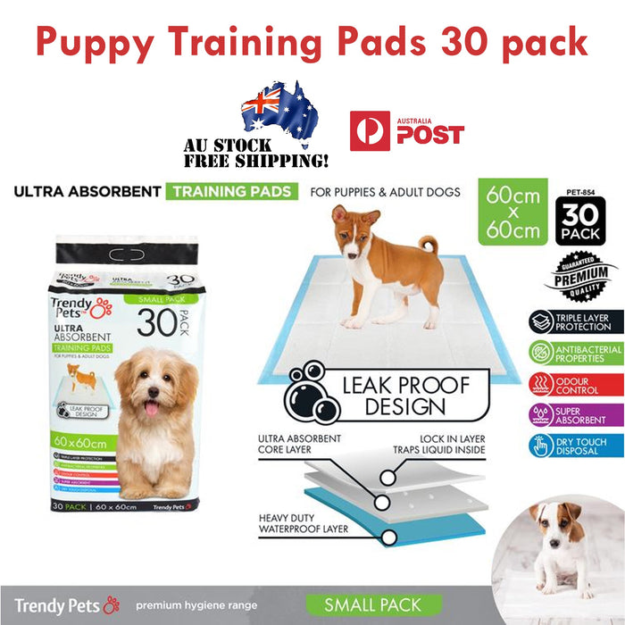 Puppy Training Pads Adult Dog Cat Bulk Large 60x60cm Absorbent White Leak Proof