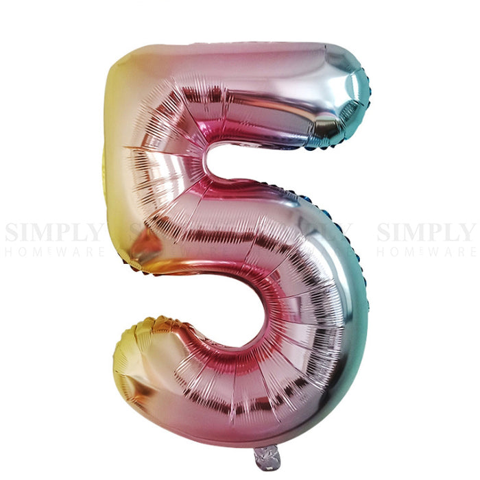 Balloons Numbers Letters Bulk Foil Party Birthday Anniversary Wedding Helium 1 2 - Simply Homeware